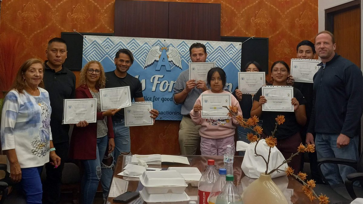 angelsaction's tweet photo. Our ESL student completing their courses, taught by Keith! 🎉 https://t.co/9xhWDLvMNT
