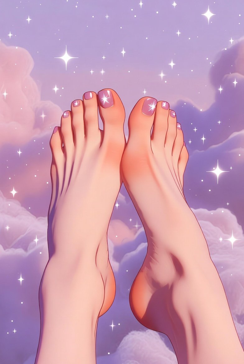 AnimeFeetCute's tweet photo. Anime ayak sanatına başlıyoruz 👣✨
Pastel gökyüzü, yıldızlı tırnaklar ve huzurlu anlar 🌟💫
Rahatlatıcı AI estetiği sevenler takipte kalın!
#animefeet #aianime #digitalart #feetart #animeart #aiart #relaxingvibes #digitalfeet #cozyaesthetic #aifeet https://t.co/csV2hCdlxw