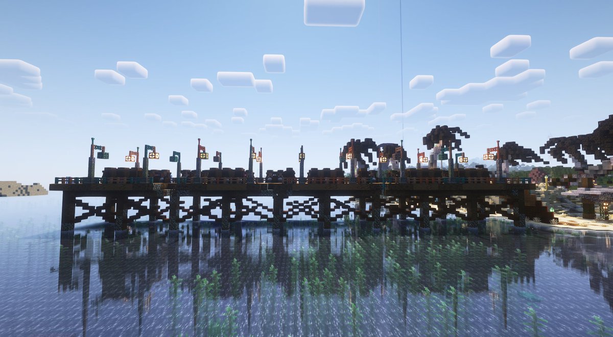 BrainrotSMP's tweet photo. Docks around #brainrotsmp #minecraftbuilds https://t.co/x16SeT70Y1