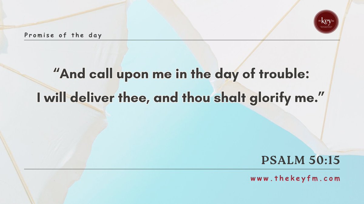 A "Key" Promise of the Day

God's promises, shared daily through
Powerful, Positive Radio - 90.5 The Key FM 🔑📻