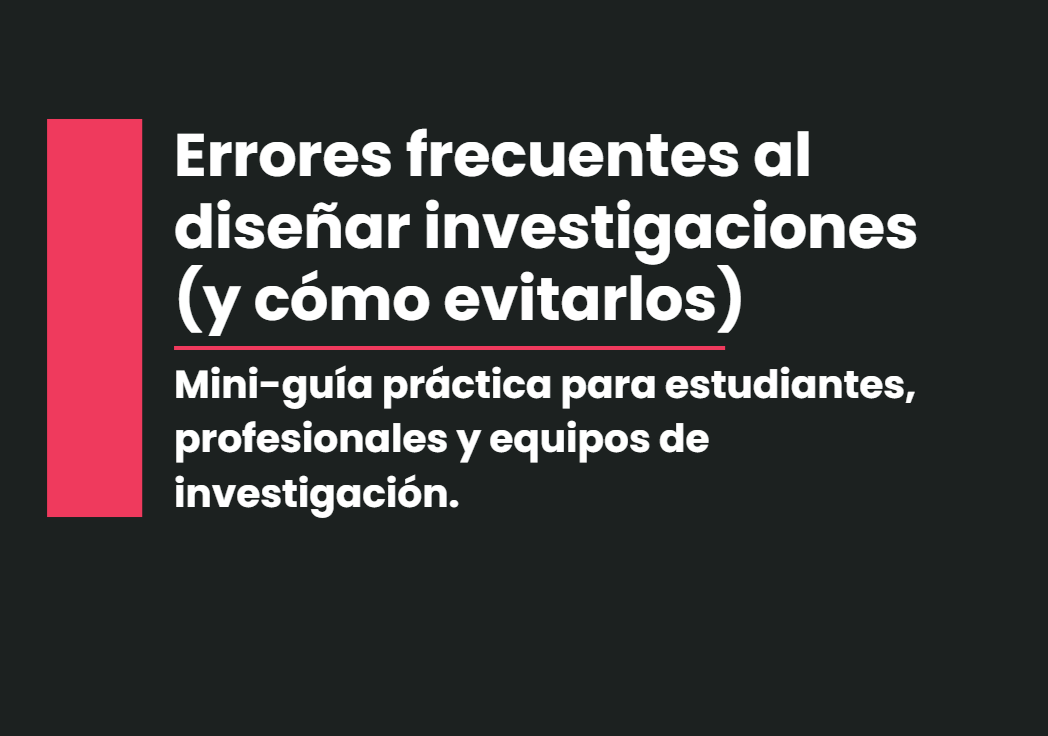 alexis_rebdo's tweet photo. 👉 Errores frecuentes al diseñar investigaciones (y cómo evitarlos) https://t.co/dWzmTowqrP Esta es una mini-guía práctica en PDF gratis para descargar. https://t.co/0KAhWVa4VX