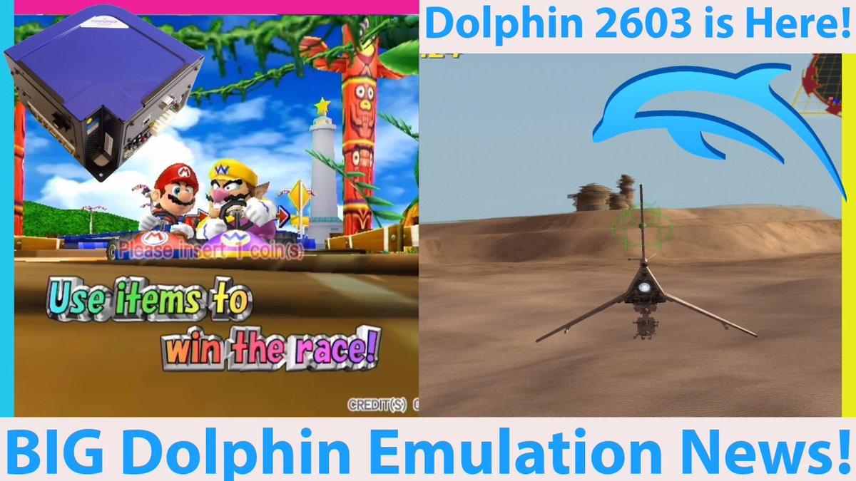 Dolphin 2603 is out! Triforce #arcade emulation merged to MAME as well as some Rogue Squadron III fixed and more GameCube and Wii emulation improvements! (vid in reply) #gaming #gamingnews #gaming_news #Nintendo