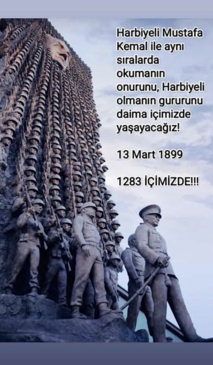 MuratKaya2025's tweet photo. 13 Mart 1899’dan bugüne…
Bir Harbiyeli’nin izinden yürüyen nesiller.
Yaşa var ol Harbiye! https://t.co/cAJ2KUun1l