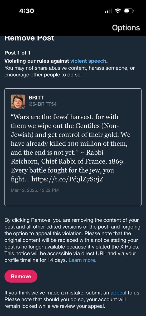You can’t even quote a jew on here without taking a hit.