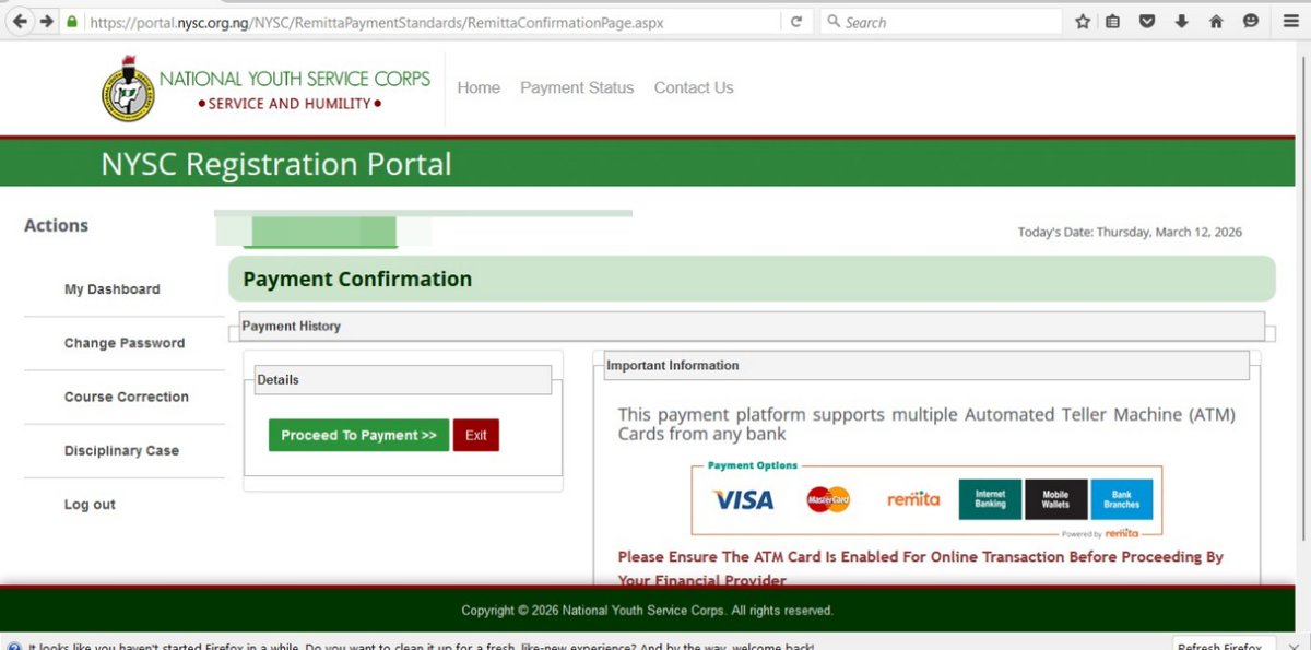 ComrJrBukar's tweet photo. @officialnyscng @NTANewsNow @NITDANigeria @nimetnigeria @nidcom_gov @LeadershipNGA @TheNationNews @OfficialNUC @thecableng @CTVpolitics @NCDCgov Please, how can I resolve this issue to enable me make the payment? https://t.co/Kl8FiwSfMu
