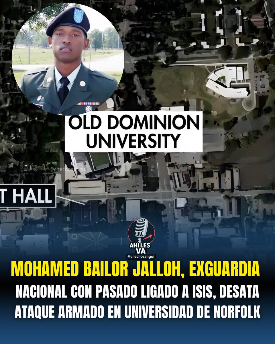 chechosangui's tweet image. 📢 Otro ataque sacude Estados Unidos este 12 de marzo, ahora en una universidad de Virginia.

Mucha atención, porque otro ataque se presentó hoy 12 de marzo, esta vez en Old Dominion University, en Norfolk, Virginia, y con este ya son dos ataques registrados en el país en el