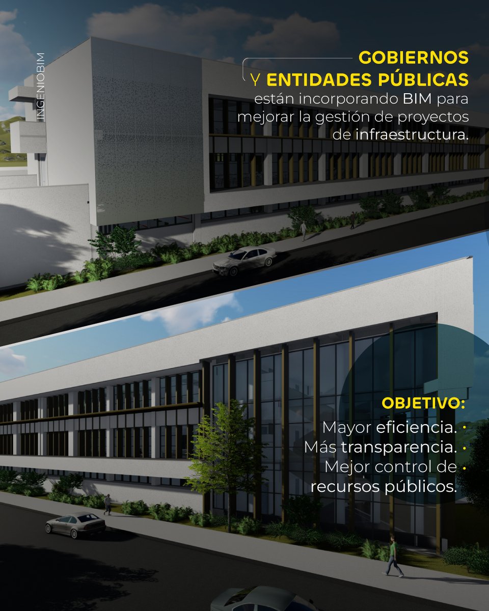 ingeniobim's tweet photo. La forma en que se planifican y ejecutan las obras públicas está evolucionando.
Cada vez más países están incorporando metodologías BIM como parte de sus estrategias para modernizar la inversión en infraestructura, mejorar la transparencia y optimizar la gestión de los proyectos https://t.co/dmgij603tF