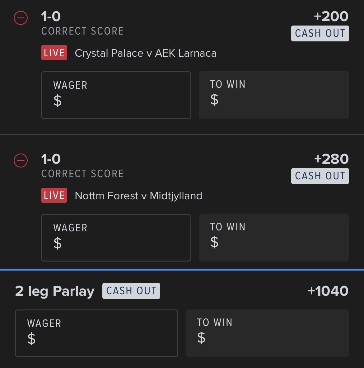 Looking for a 3x cash out live