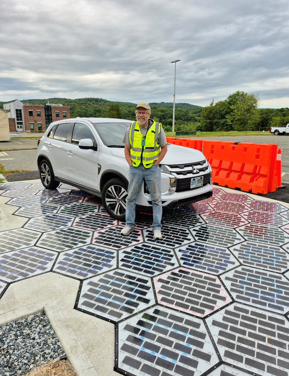 SolarRoadways's tweet photo. We create robust Solar Roadways, not for solar farms nor roofs, but rather for walking and driving surfaces -not installed on structures to catch wind, but flush with the ground for built-in protection. They are multi-featured #IntelligentInfrastructure that creates clean energy too.