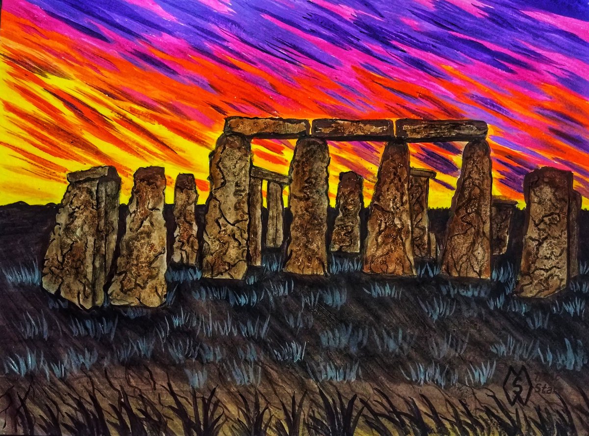 MattStarrFineA1's tweet image. This is my mixed media painting of the famous Stonehenge landmark.  redbubble.com/shop/ap/683678…

#mattstarrfineart #stonehenge #england #landmark #sunlight #solstice #art #painting #tshirts #tshirt #artistic #artwork #artlovers #ArtoftheDay #BuyArtOnline #ArtforSale