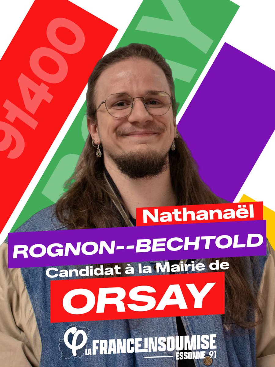 lfi91_'s tweet photo. 👉 Notre candidat à Orsay : Nathanaël Rognon--Bechtold

Diplômé d'un master en sécurité réseau à Sorbonne universités. Il vit depuis 28 ans dans les murs d'Orsay. 
Engagé quelques années au PCF d'Orsay avant de rejoindre la France insoumise !

#essonne #municipales #lfi https://t.co/xIbUKpCk7Y