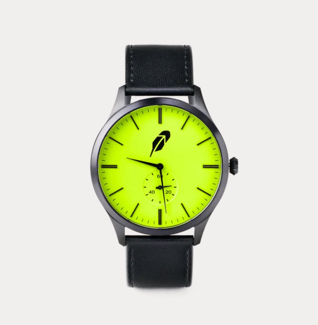 clintoptions's tweet photo. Yes please @RobinhoodApp! 

The watch itself is quite stylish. Love the contrast https://t.co/7KCQiB8O1V
