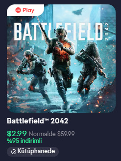 AlperenBulut46's tweet photo. Battlefield oyunları Ea uygulaması üzerinden güzel indirime girmiş kaçırmayın derim https://t.co/DU4yDCaSM9