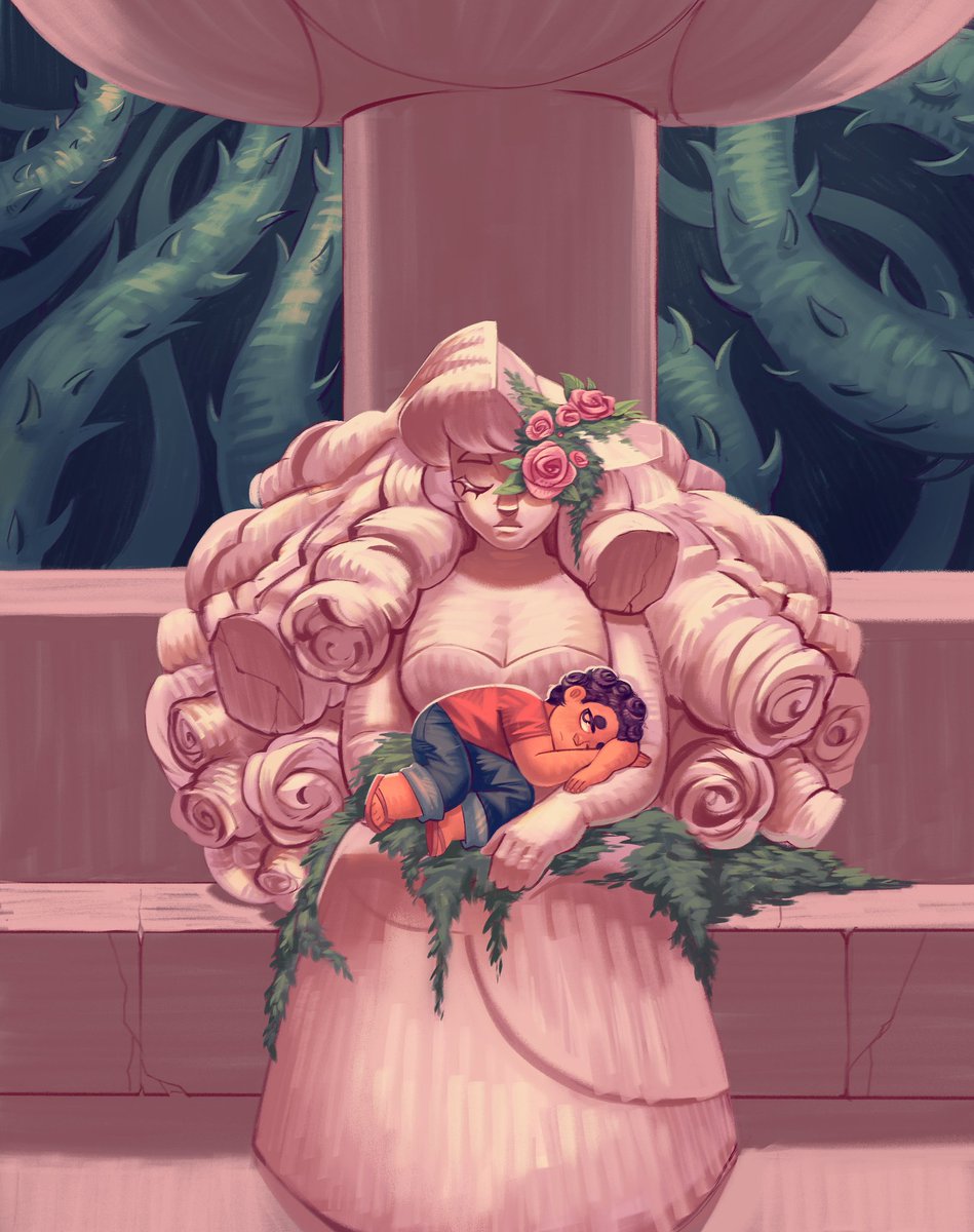 y_van_'s tweet photo. Rose's fountain #stevenuniverse https://t.co/rxycEKHkuM