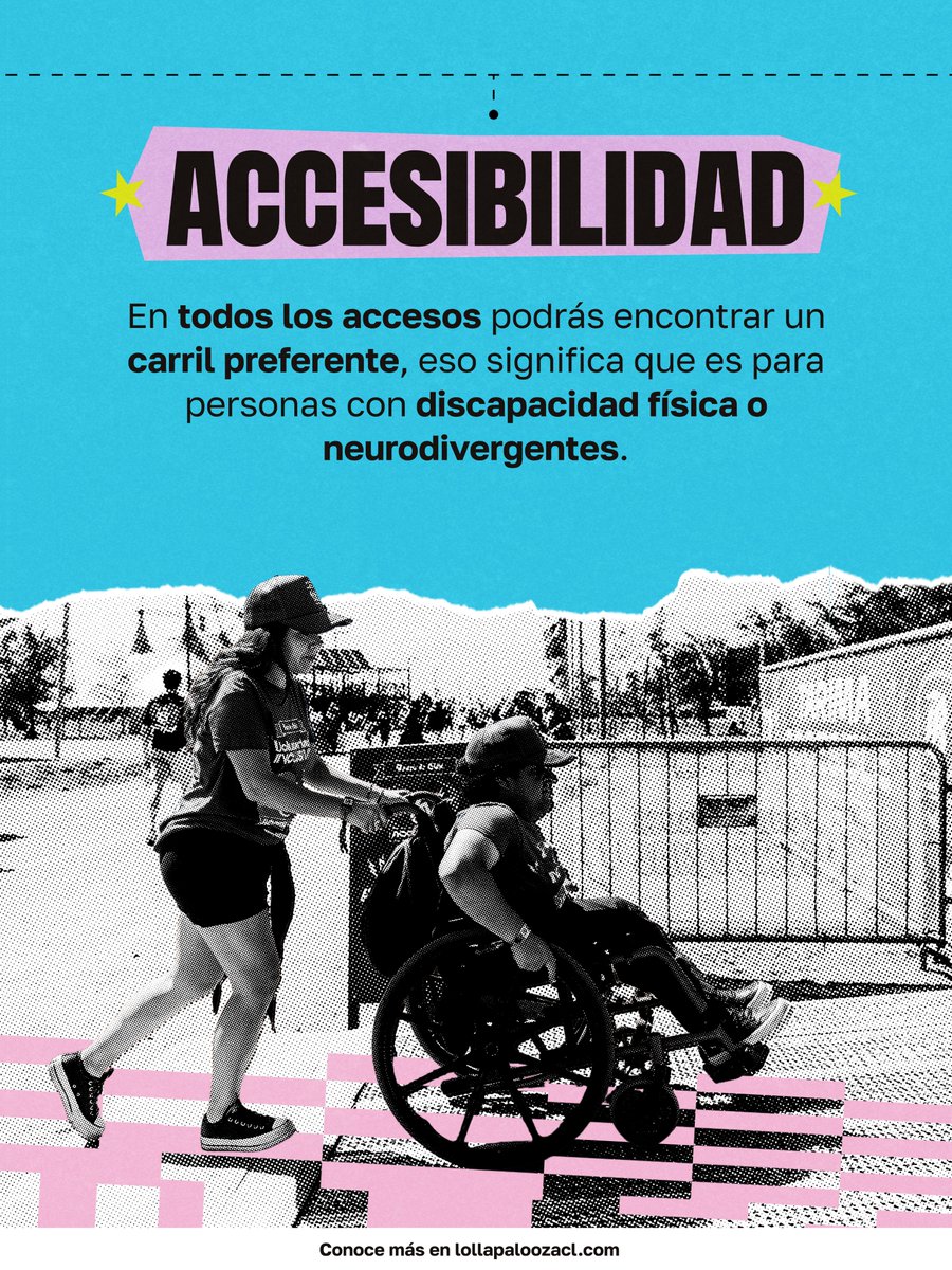 lollapaloozacl's tweet photo. ¡MAÑANA ES EL GRAN DÍA! 🙌
Antes de llegar al parque, revisa estos #LollaTips 💡. Serán de mucha utilidad para que tu experiencia sea la mejor.

📌 Información clave sobre horarios, accesibilidad, objetos permitidos y más. https://t.co/wrIQuLOMAT