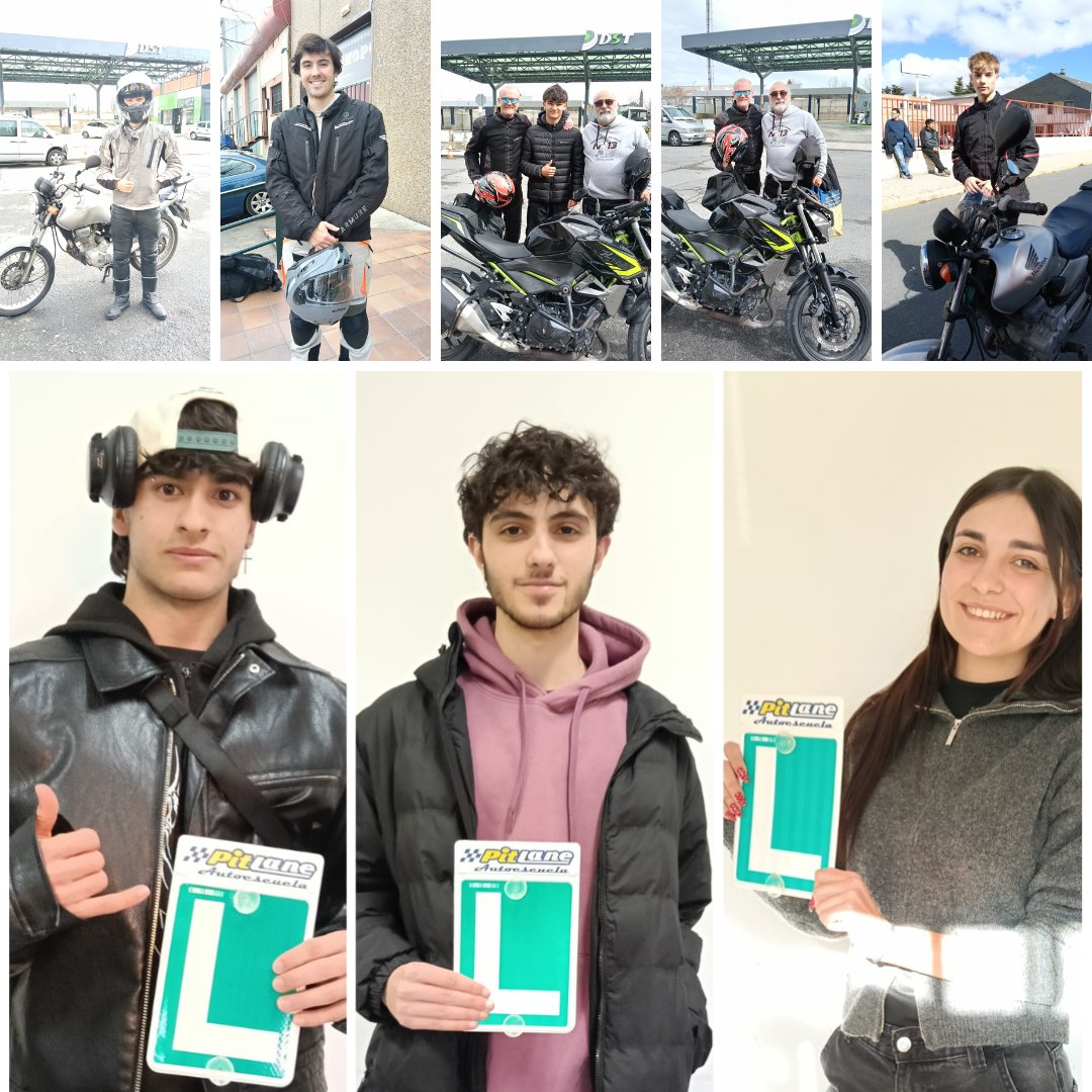 APitLane's tweet photo. Aptos en coche: Iván, Aaron y María.
Aptos en moto: Jaime, Izan, Santiago y Pedro.
Apto en el examen de maniobras de moto: Raúl.
Muchas felicidades a los 8.
#AutoescuelaPitLane tu #autoescuela en #ElBoalo #permisob #carnédemoto https://t.co/Z8SAed05Z0