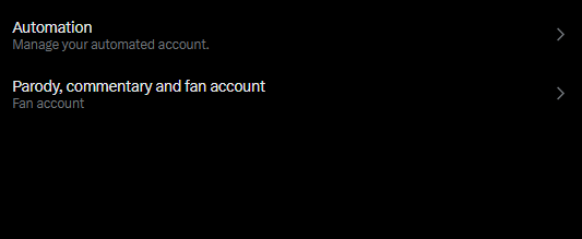 Here is how you change what "type" of account you have: 
Go to Settings and Privacy > Your Account > Account Information > Parody, Commentary, and Fan Account.