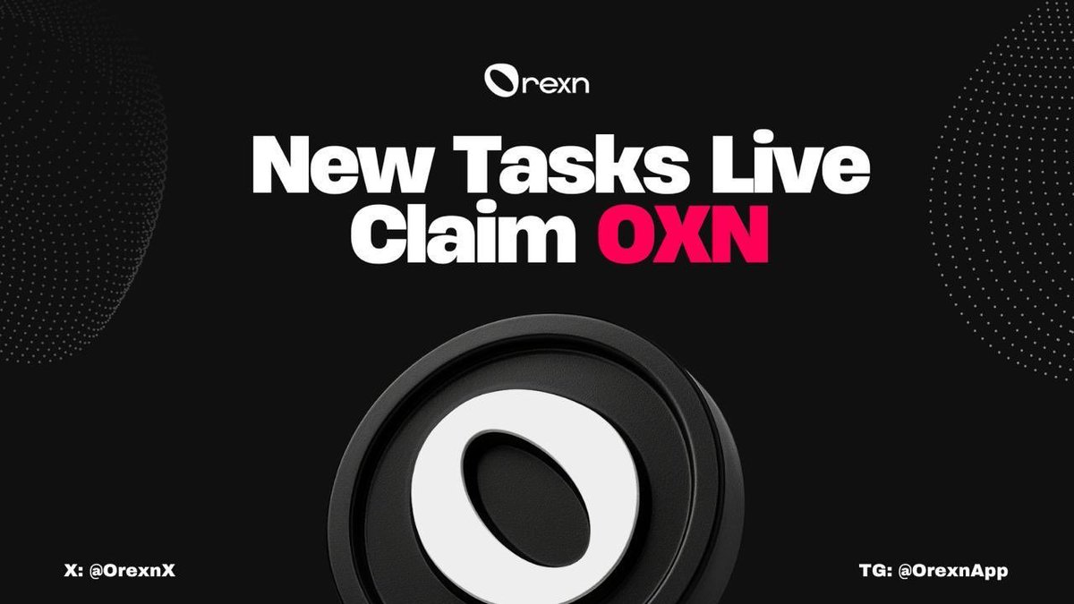 🔥 Update: New tasks are available!

🎉 Complete tasks to earn $OXN and unlock exclusive rewards in the Orexn ecosystem.

🚀 Boost your earning now!
🧧 Launch App 👉 t.me/orexnbot/app