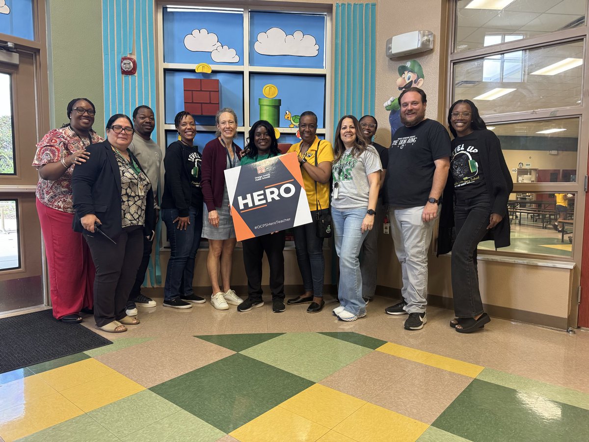 OCPS_R2Succeed's tweet photo. Mrs. Jones is a motivator & school culture cheerleader. With a bright smile, she coordinates events & activities drawing the school together as a big family. She brings the fun factor to her PE classs & students enjoy attending. That is why she is our #OCPSHeroTeacher #impactCDL https://t.co/mWaGiufeal