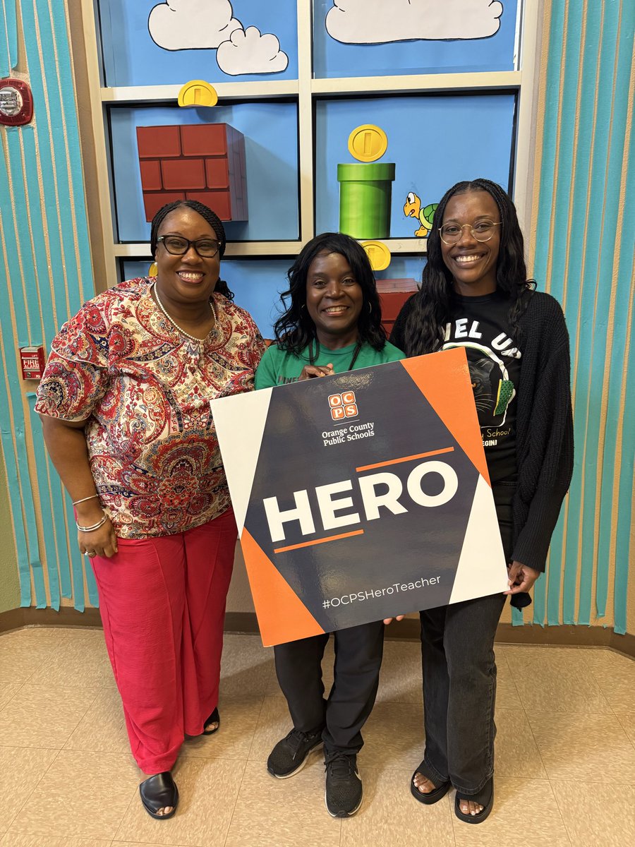 OCPS_R2Succeed's tweet photo. Mrs. Jones is a motivator & school culture cheerleader. With a bright smile, she coordinates events & activities drawing the school together as a big family. She brings the fun factor to her PE classs & students enjoy attending. That is why she is our #OCPSHeroTeacher #impactCDL https://t.co/mWaGiufeal