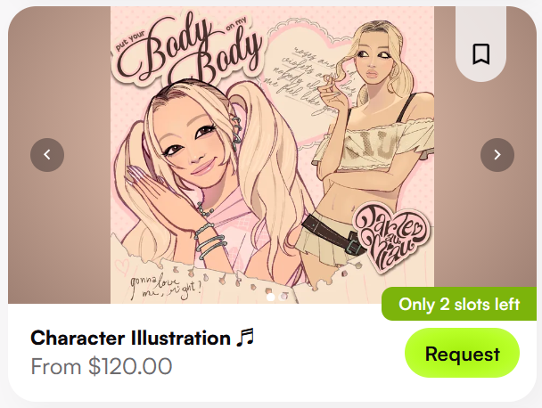 my illustration comms have been reopened on vgen!! only 2 slots this time around!! 