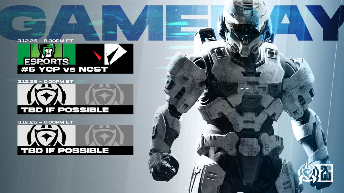💥 Tonights Featured Matchup! 💥 

#6 <a href="/YCPEsports/">YCP Spartans</a> vs <a href="/esportsatncsu/">Esports at NC State</a> 

#Chalo26
