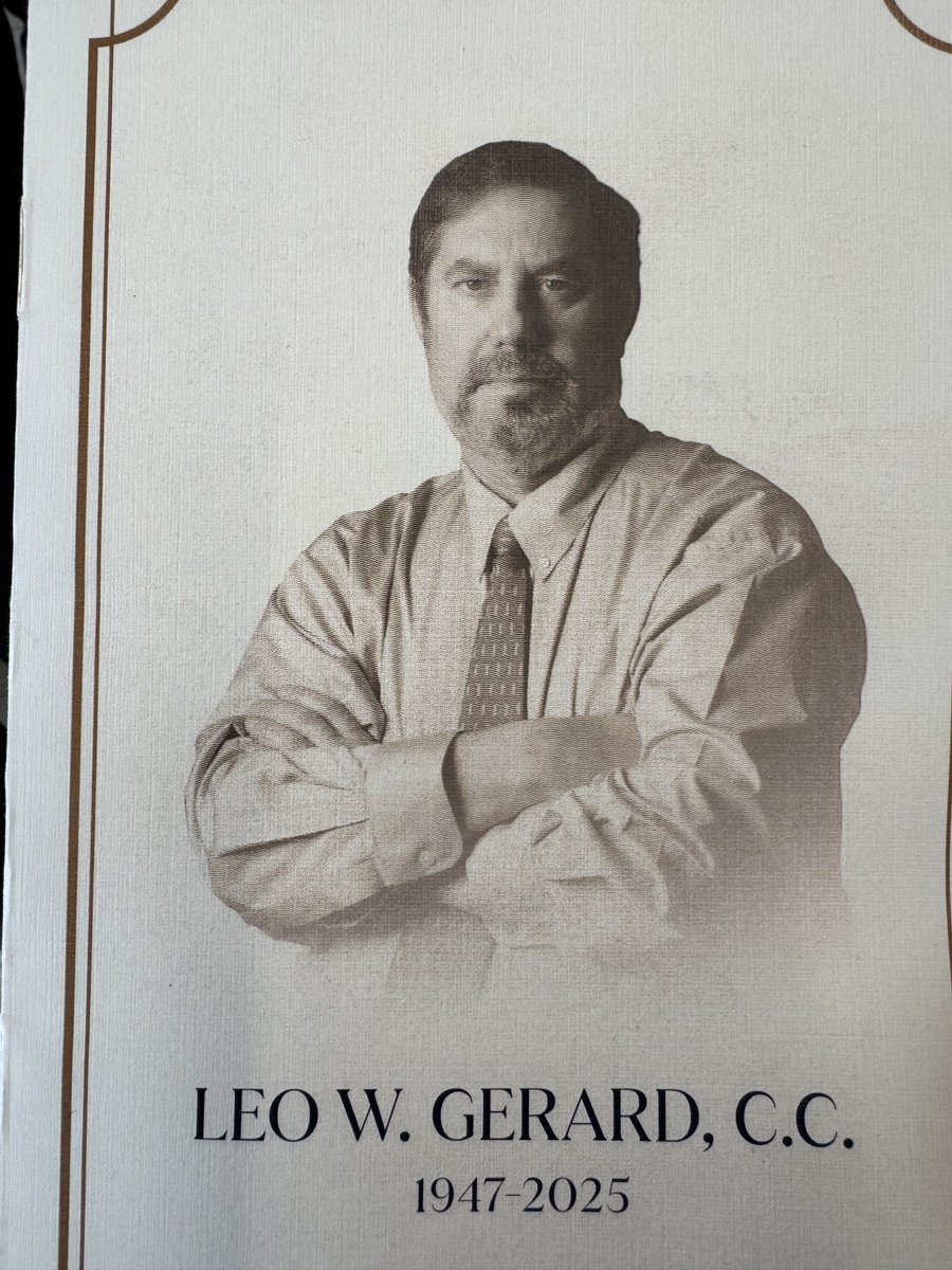 DonDavies's tweet photo. Honoured to attend the Celebration of Life of Leo Gerard, former President of United Steelworkers of America. Leo was a giant of a man, one of the greatest labour leaders Canada has ever produced. Tough, humble, skilled, honest, with an unshakeable devotion to working people.✊✊🏾 https://t.co/LLC7KeLHie