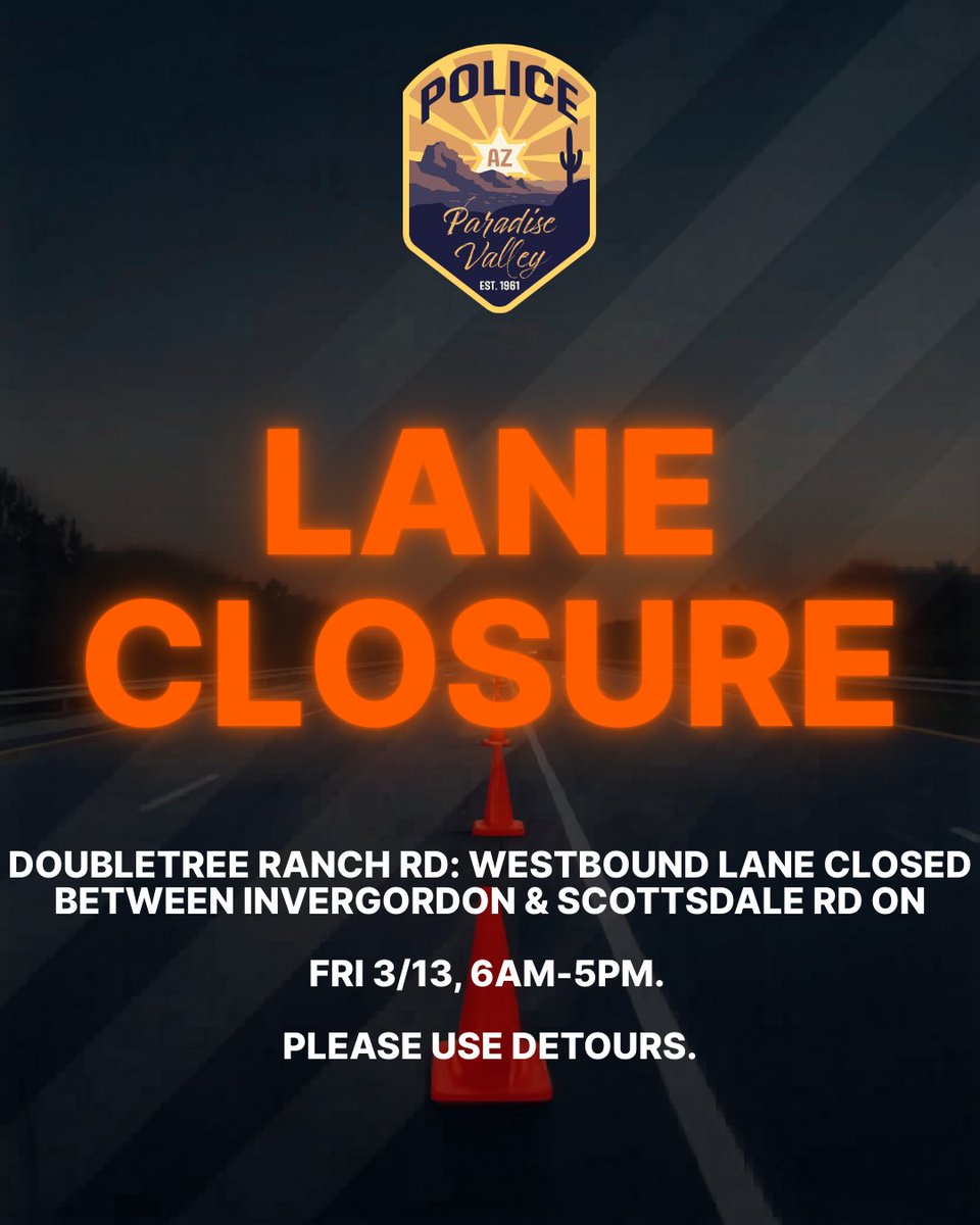 Paradise Valley PD tweet media