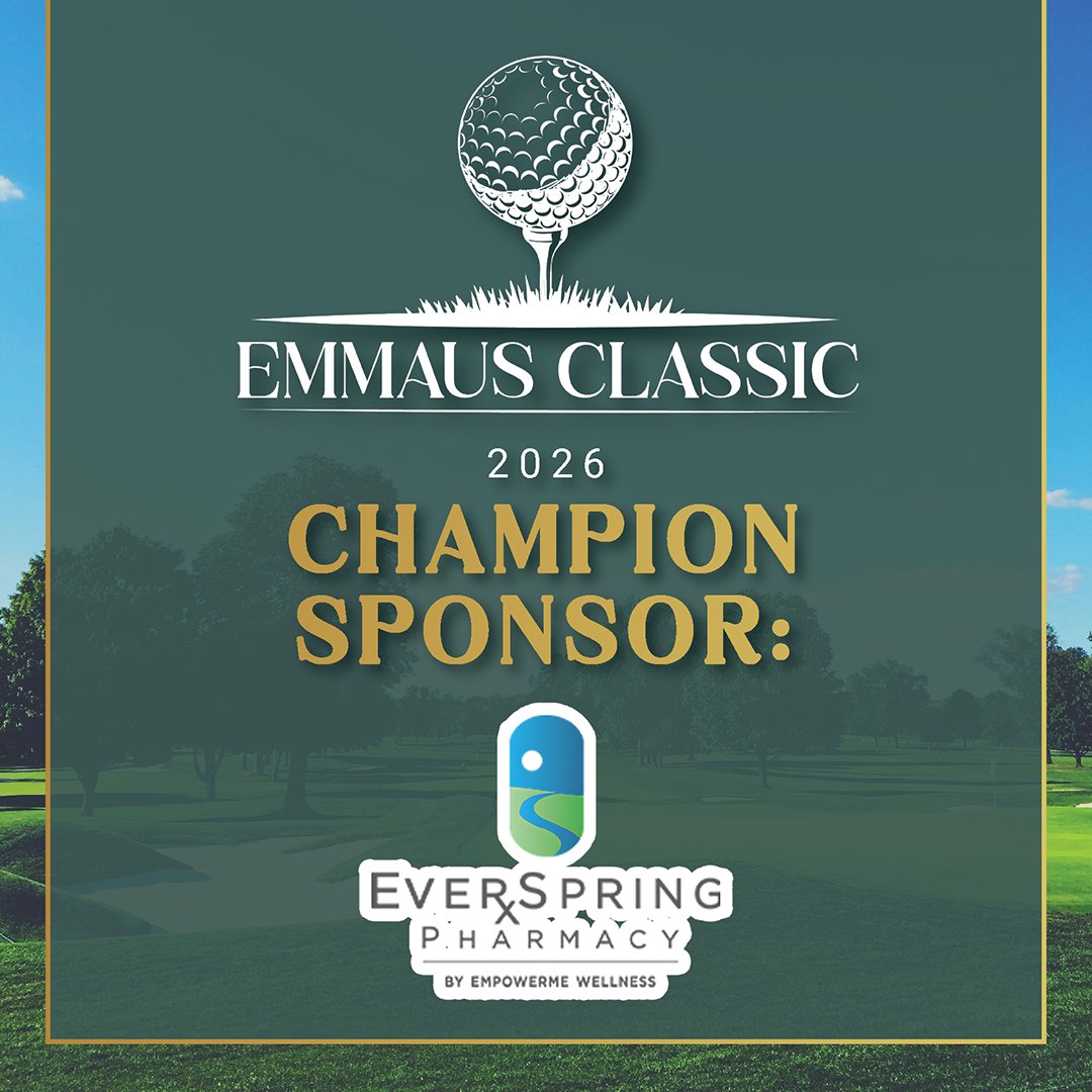A big thank you to Everspring Pharmacy, Champion Level Sponsor of the 2026 Emmaus Classic! Their partnership helps make this event possible and supports opportunities and connection for the people we serve. #EmmausClassic