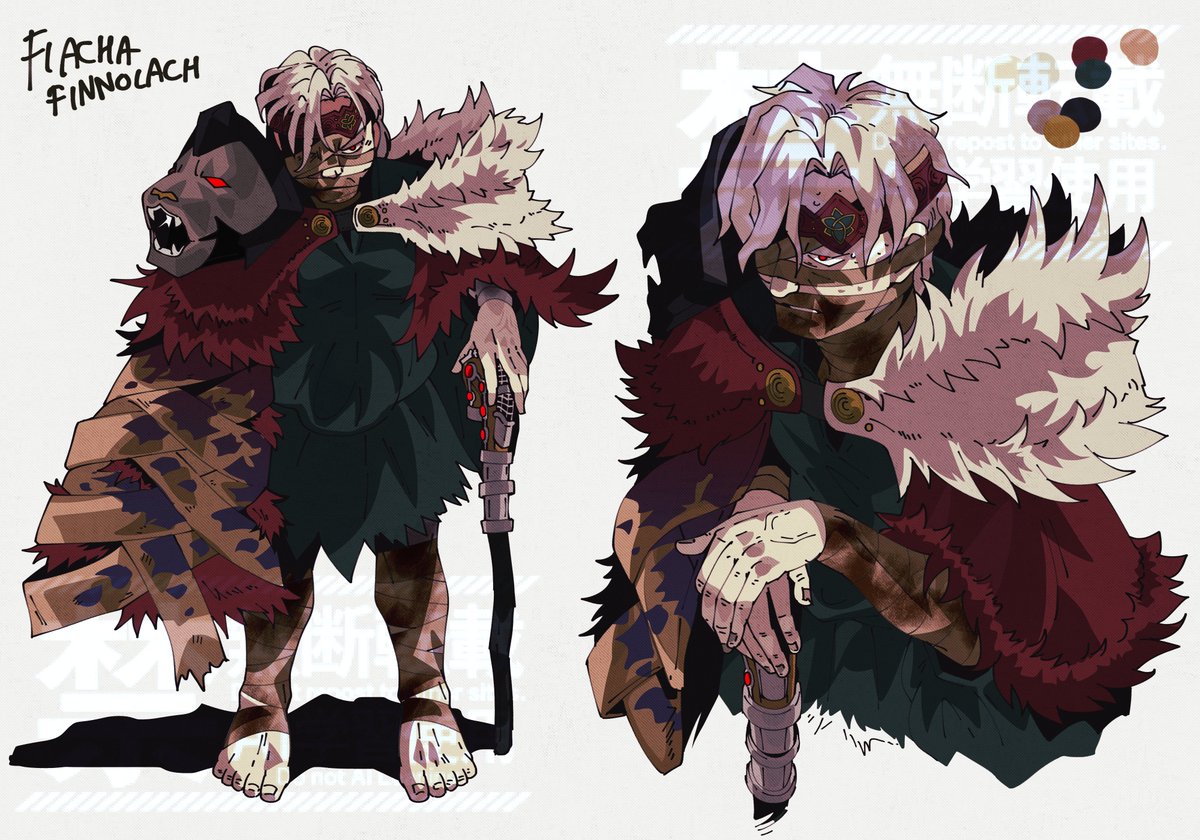 Kamonabe_Pasta's tweet photo. Fiacha Finnolach, the old wandering Fia   

Character sheet for @rohnoran 's novel Echoaid Find and the Nine Fotharta,  check it out here -> https://t.co/uGu7NzlkYs https://t.co/CRqv4pzXuK
