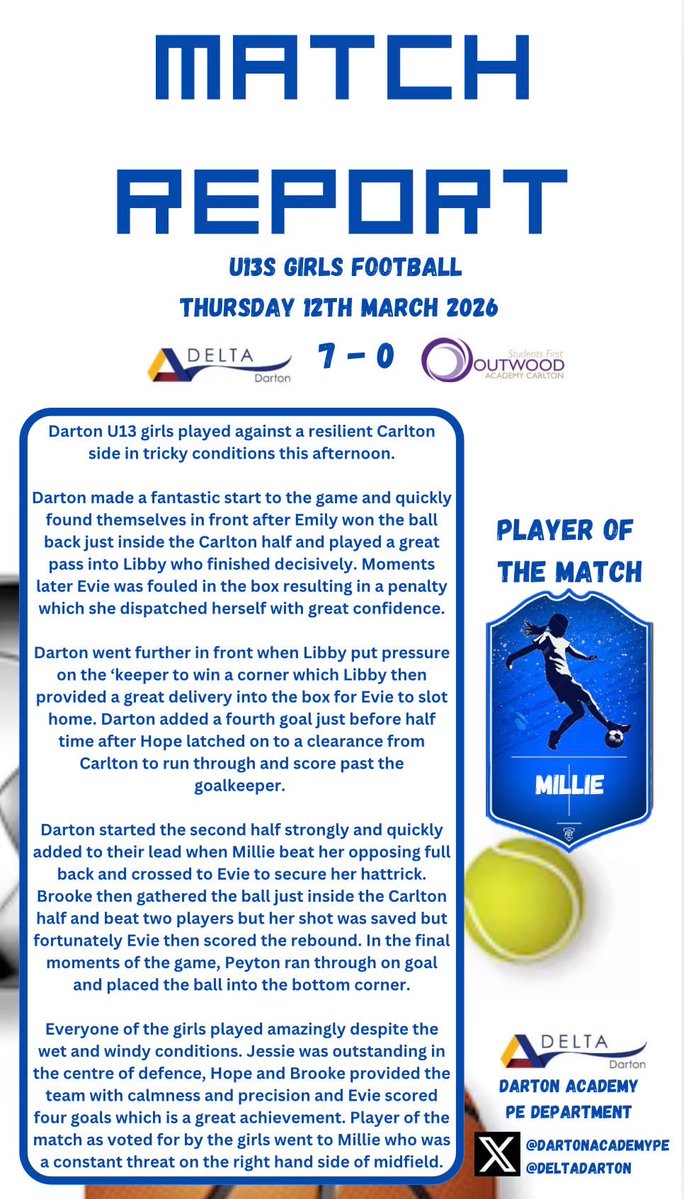 Darton Academy PE tweet media