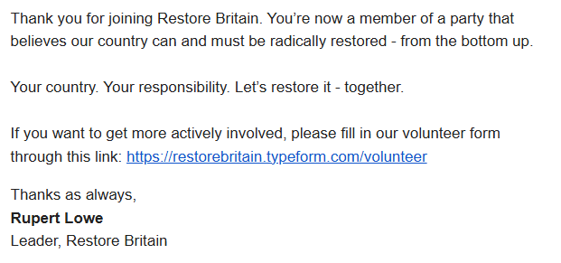 UnpopTruths1's tweet photo. I've joined the winning team.
@RestoreBritain_ @RupertLowe10 @cfdownes_ https://t.co/8eP7VC0pHT