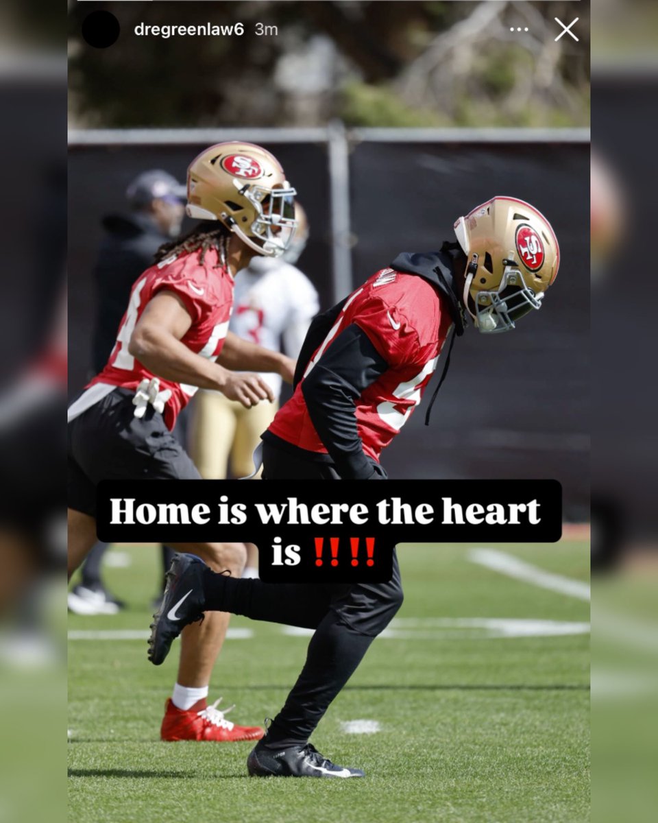 OurSf49ers's tweet photo. #49ers Dre Greenlaw’s recent IG story ❤️ https://t.co/J5HwMjFJQu