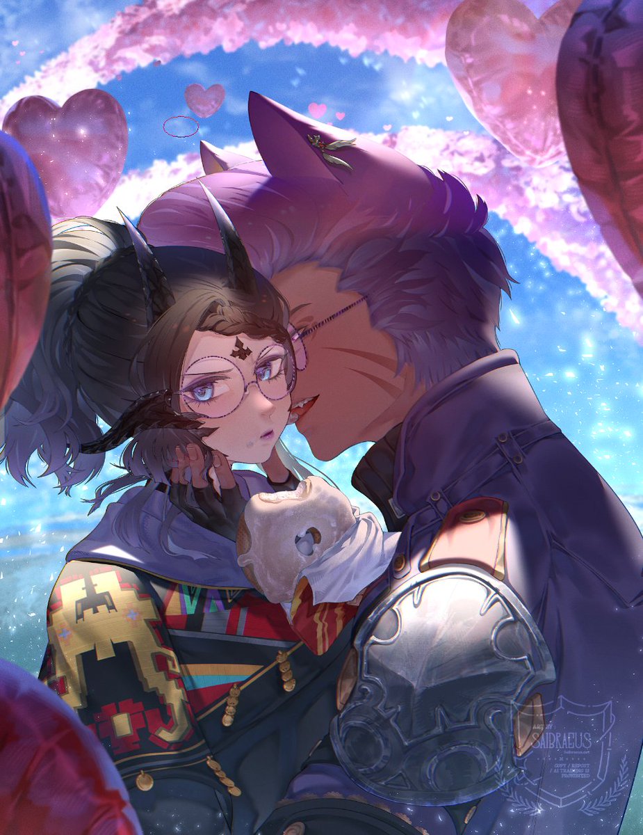 Saibraeus's tweet photo. Valentine's YCH for @Broshinendo !

Sorry for the cross post, thank you as always! https://t.co/1txMgMxAOa