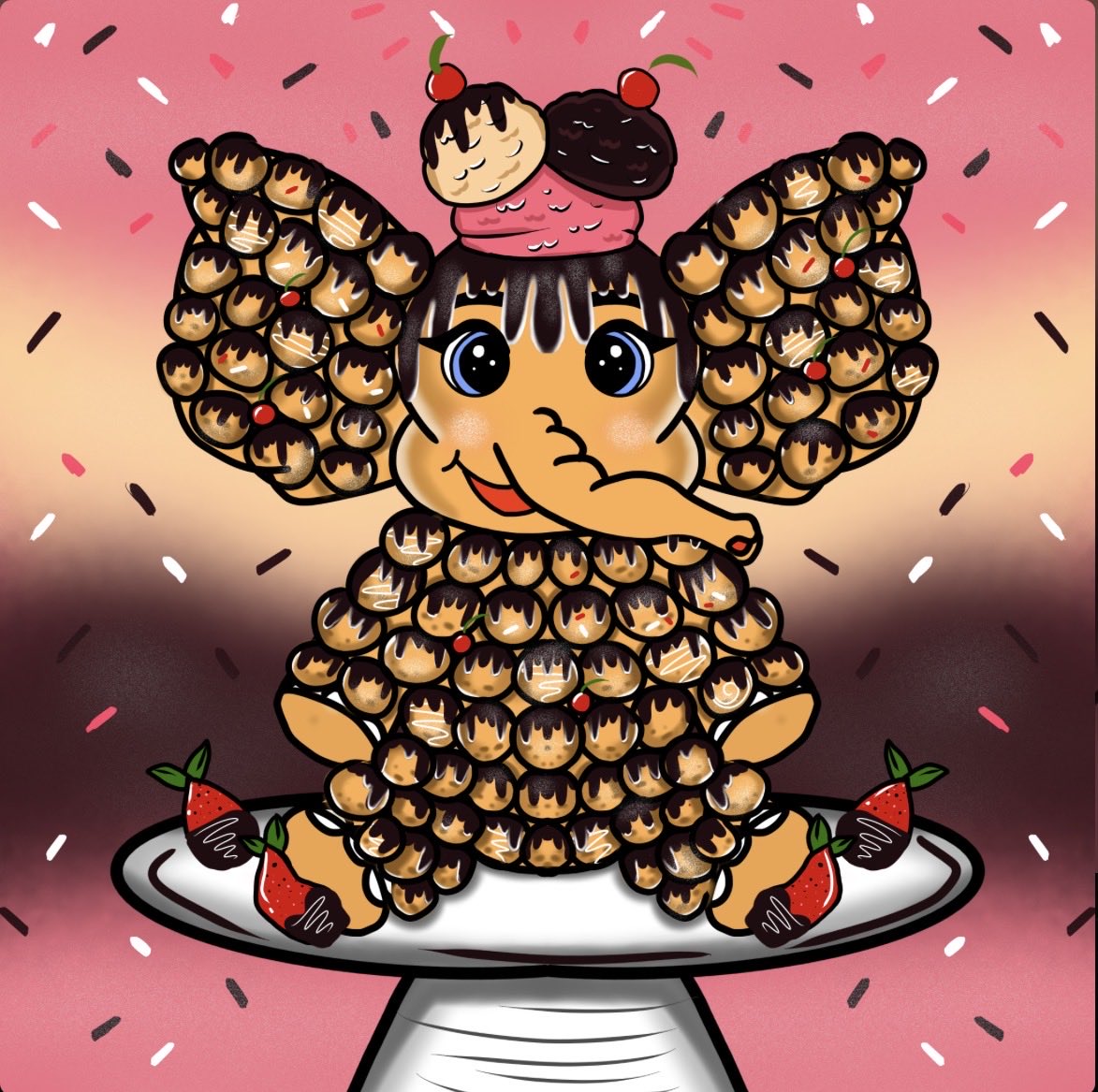 What do you think of this adorable baby elephant i just added to my collection. I’m completely obsessed! Hand drawn by <a href="/Soulmate889/">Soulmate | SBE Founder 👩‍💻</a>