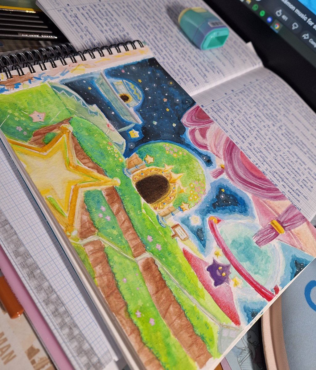 Pinté el observatorio de Rosalina :) 🌌