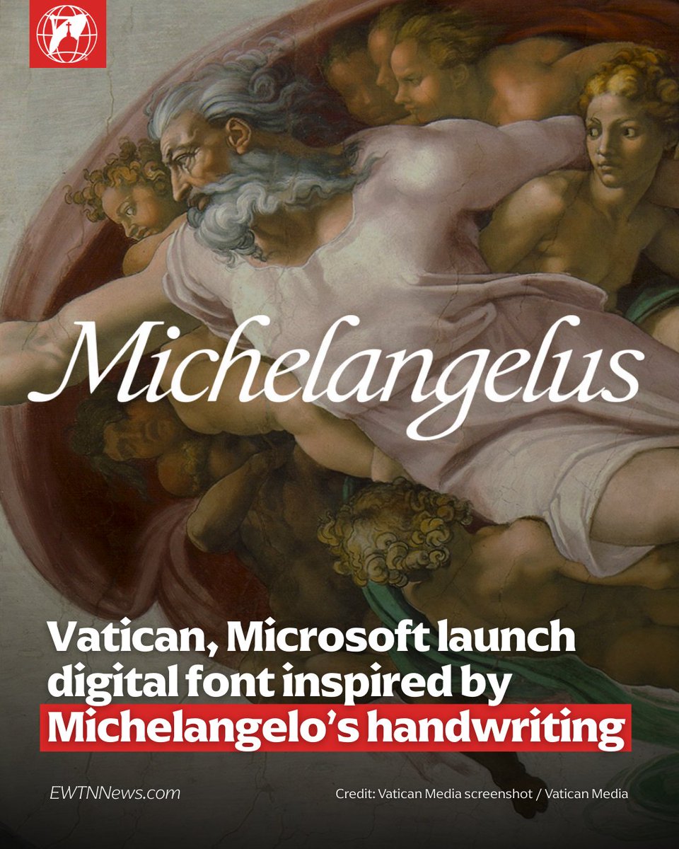 Writing with the distinctive hand of one of the Renaissance’s greatest geniuses is now possible. Marking the 400th anniversary of the consecration of St. Peter’s Basilica, the Vatican and Microsoft have introduced “Michelangelus,” a new digital typeface faithfully modeled on the