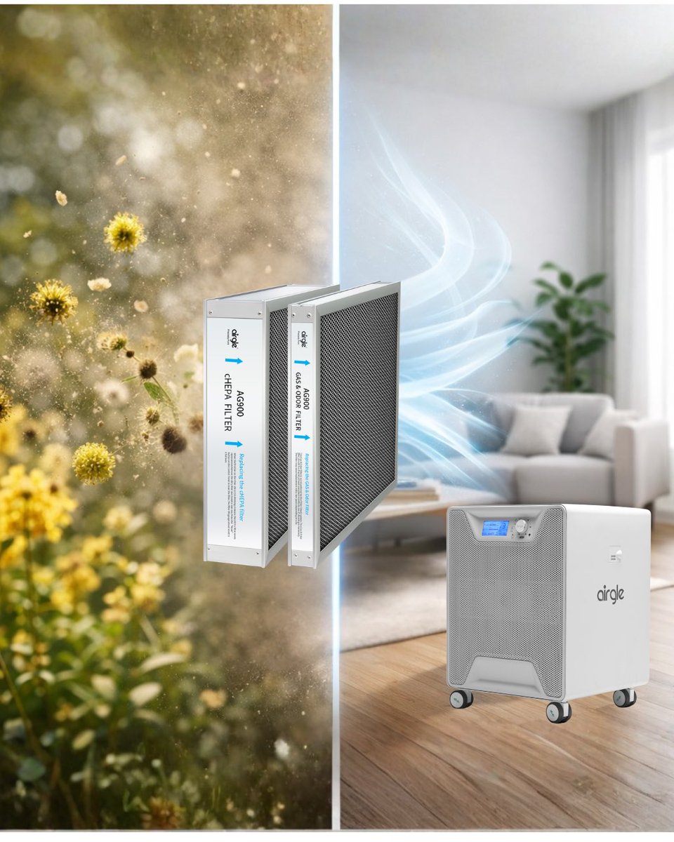 Spring pollen season is here 

Airgle air purifiers utilize medical-grade cHEPA filtration and premium activated carbon to help capture airborne particles like pollen and other allergens, supporting cleaner indoor air.

Breathe easier this allergy season.

#SpringAllergies