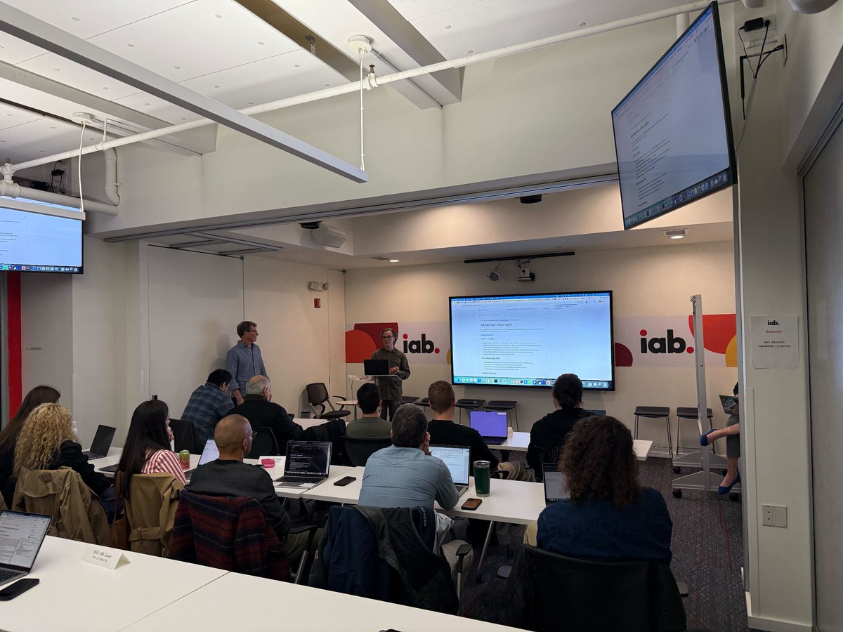 IABTechLab's tweet photo. #IABTechLab's Agentic Advertising Architect, Brian Tomasette, digs into how OpenDirect 2.1 powers both Buyer Agent for DSPs, agencies, and advertisers & Seller Agent for publishers and SSPs. Check out the full user documentation here: https://t.co/fnrOsavAr0 #AgenticBootcamp https://t.co/ZZVVrSW1As