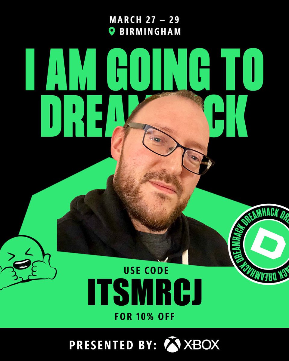 I AM GOING TO DREAMHACK BIRMINGHAM! #DHBirmingham <a href="/DreamHack/">DreamHack</a> 🎉