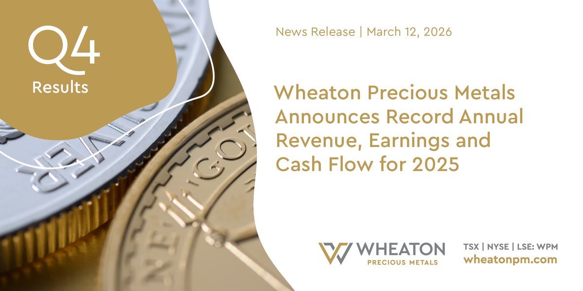 Wheaton Precious Metals tweet media