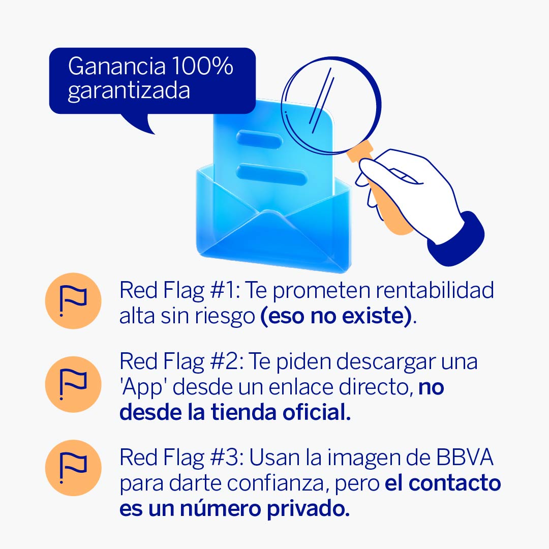 BBVA_espana's tweet image. 🚩 ¡Ojo con las #apps bancarias falsas! Los estafadores crean aplicaciones que parecen reales para robar tus claves y acceder a tu #dinero.
Conocer cómo funcionan estas estafas es clave para evitar caer en ellas. #Ciberseguridad