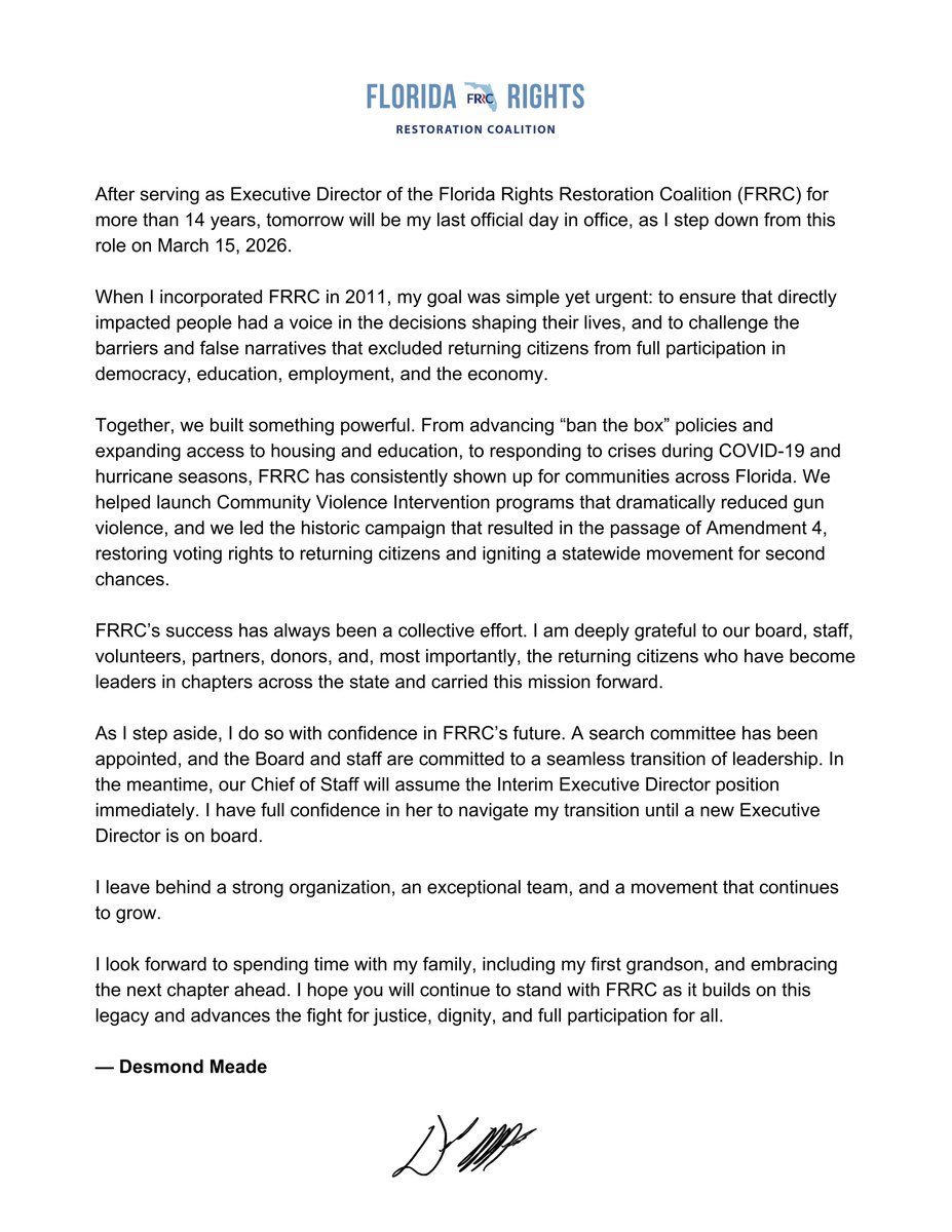 Florida Rights Restoration Coalition tweet media