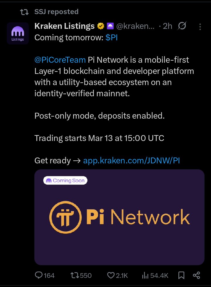 Tokenized99's tweet photo. On 2025 Bybit CEO Ben Zhou said he won't join in listing Pi Network and called it a scam. LOL! 

Now Pi Network listing on Kraken 🔥 
Kraken has strict rules or policies before they list a token. What say you Bybit? Waiting for your public apology. 👀

#PiNetwork https://t.co/x8ncC5QgrG