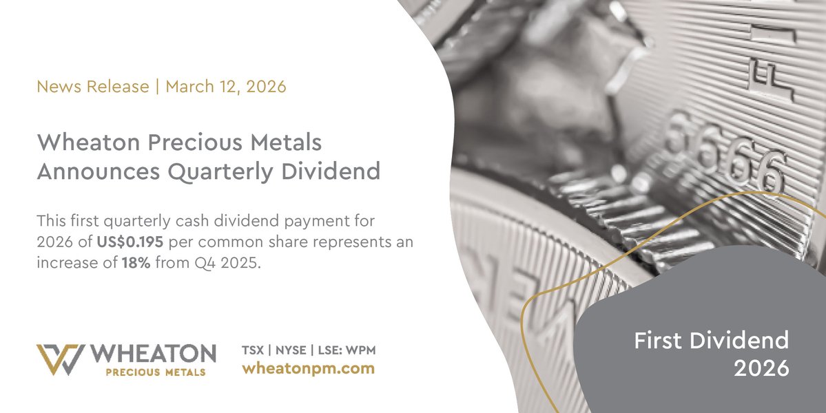 Wheaton Precious Metals tweet media