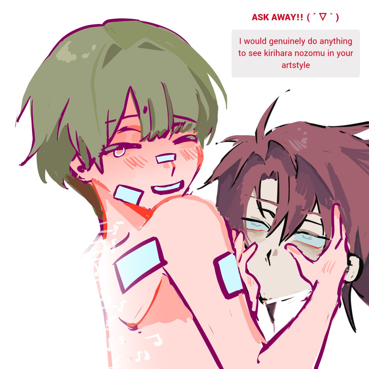 isaeyaus's tweet image. #スロダメ #slowdamage I HAVE DRAWN HIM BEFORE ACTUALLY but I did it a second time for you anon (  ´∀｀)σ)∀`)