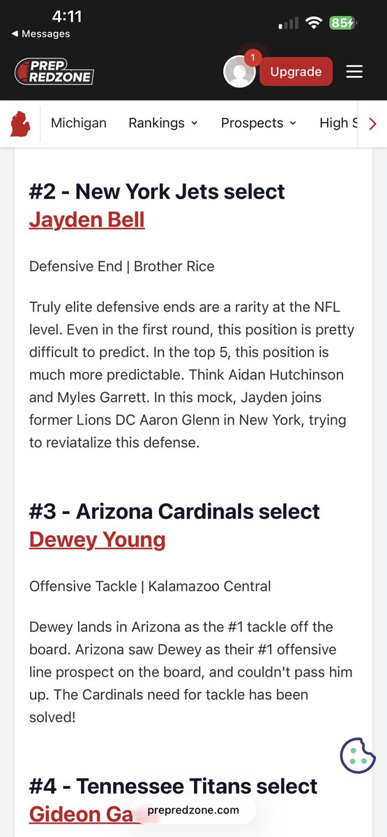 Jayden “Jbell “ Bell 6’5 DE ‘28 tweet media