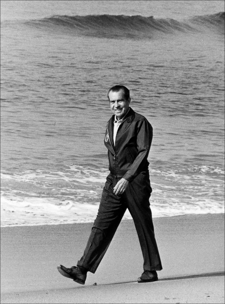 ThePolkie's tweet photo. @nixonfoundation I’m gonna be out there on the beach, hair slicked back, leaving dress shoe marks in the sand.  

“The tougher it gets, the cooler I get.” 🌊 https://t.co/arfPNFOGzp