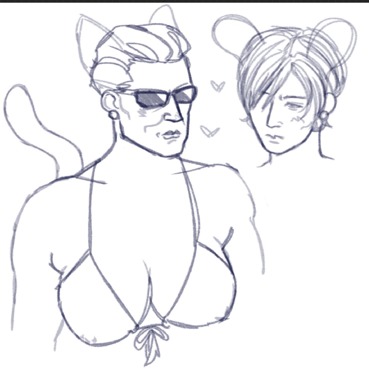 Bello,, wesker n Ada. Anxious abt my acc being suspended cuz I have nsfw stuff lol