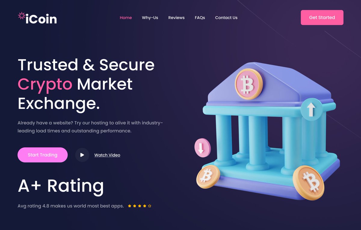 OlaitanRodiah's tweet photo. Crypto Hero section designed in @figma

#uiux #cryptowebsite #landingpage #homepage https://t.co/F5D8DfJBho